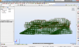 The pavilion structure in Robot!